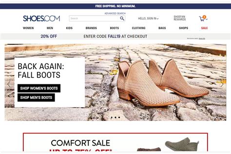 most popular online shoe stores